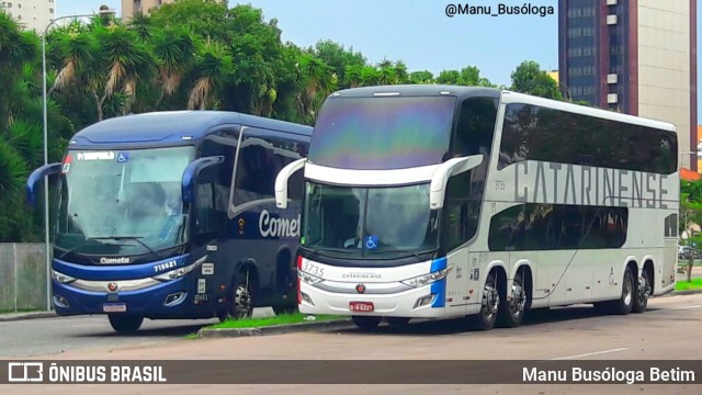 Auto Viação Catarinense 3735 na cidade de Curitiba, Paraná, Brasil, por Manu Busóloga Betim. Número da foto: #10150316.