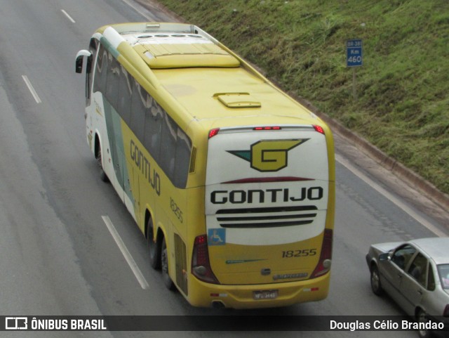 Empresa Gontijo de Transportes 18255 na cidade de Belo Horizonte, Minas Gerais, Brasil, por Douglas Célio Brandao. ID da foto: 10152393.