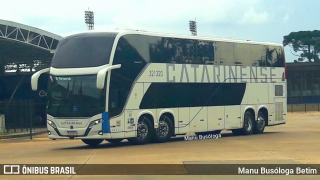 Auto Viação Catarinense 321320 na cidade de Curitiba, Paraná, Brasil, por Manu Busóloga Betim. ID da foto: 10151787.