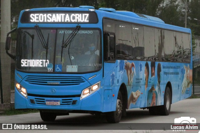 FAOL - Friburgo Auto Ônibus 572 na cidade de Rio de Janeiro, Rio de Janeiro, Brasil, por Lucas Alvim. ID da foto: 10155273.