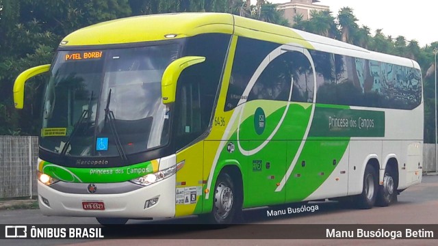 Expresso Princesa dos Campos 6436 na cidade de Curitiba, Paraná, Brasil, por Manu Busóloga Betim. ID da foto: 10155618.