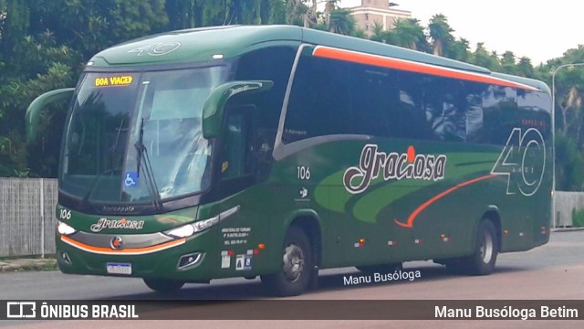 Viação Graciosa 106 na cidade de Curitiba, Paraná, Brasil, por Manu Busóloga Betim. Número da foto: #10155565.