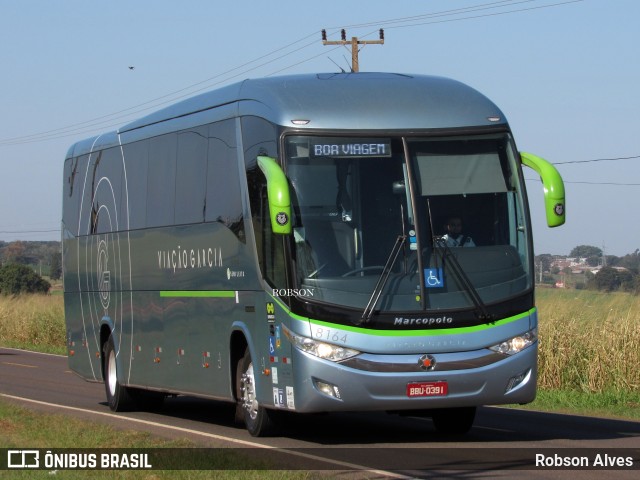 Viação Garcia 8164 na cidade de Paranavaí, Paraná, Brasil, por Robson Alves. ID da foto: 10155295.