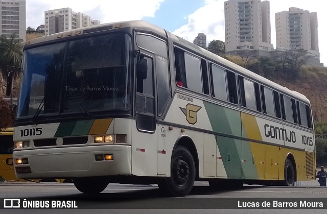 Empresa Gontijo de Transportes 10115 na cidade de Belo Horizonte, Minas Gerais, Brasil, por Lucas de Barros Moura. ID da foto: 10154251.