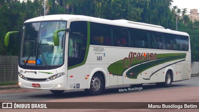 Viação Graciosa 149 na cidade de Curitiba, Paraná, Brasil, por Manu Busóloga Betim. Número da foto: #10155560.