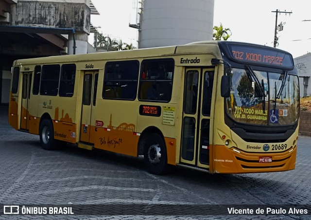 Viação Globo 20689 na cidade de Belo Horizonte, Minas Gerais, Brasil, por Vicente de Paulo Alves. ID da foto: 10156260.