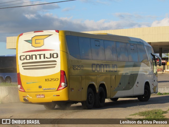 Empresa Gontijo de Transportes 18250 na cidade de Caruaru, Pernambuco, Brasil, por Lenilson da Silva Pessoa. Número da foto: #10154529.