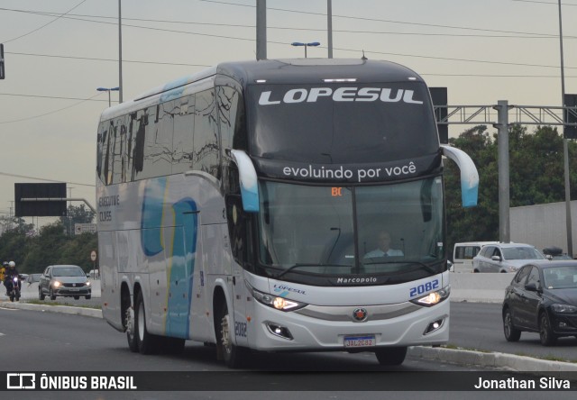 LopeSul Transportes - Lopes e Oliveira Transportes e Turismo - Lopes Sul 2082 na cidade de São Paulo, São Paulo, Brasil, por Jonathan Silva. Número da foto: #10154267.