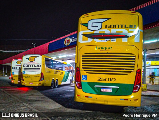 Empresa Gontijo de Transportes 25010 na cidade de João Monlevade, Minas Gerais, Brasil, por Pedro Henrique VM. Número da foto: #10154740.