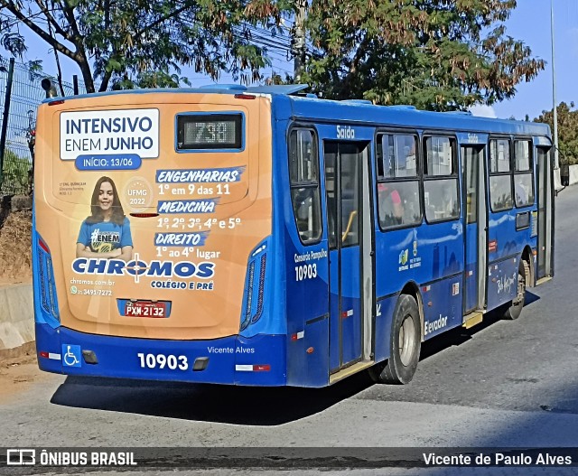 Auto Omnibus Floramar 10903 na cidade de Belo Horizonte, Minas Gerais, Brasil, por Vicente de Paulo Alves. ID da foto: 10154649.