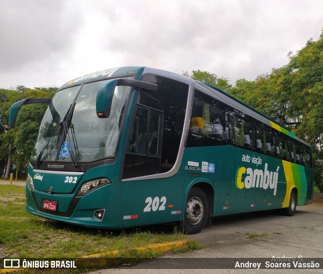 Auto Viação Cambuí 202 na cidade de São Paulo, São Paulo, Brasil, por Andrey  Soares Vassão. Número da foto: #10154445.