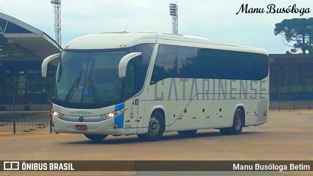 Auto Viação Catarinense 3351 na cidade de Curitiba, Paraná, Brasil, por Manu Busóloga Betim. Número da foto: #10154164.
