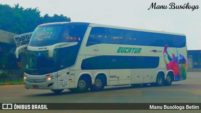 Eucatur - Empresa União Cascavel de Transportes e Turismo 5322 na cidade de Curitiba, Paraná, Brasil, por Manu Busóloga Betim. Número da foto: #10155588.
