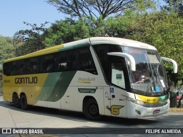 Empresa Gontijo de Transportes 18680 na cidade de São Paulo, São Paulo, Brasil, por FELIPE ALMEIDA. ID da foto: 10155425.