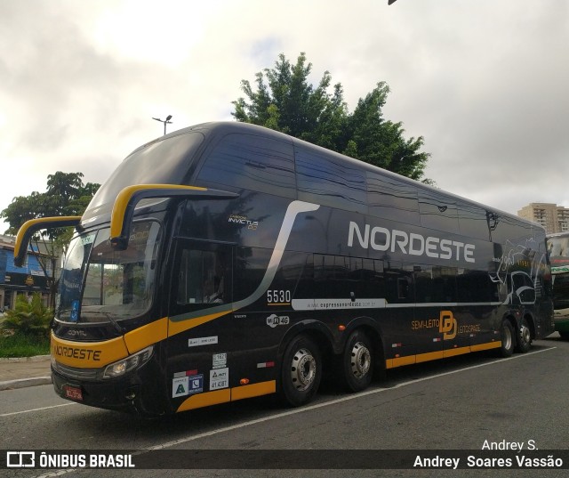 Expresso Nordeste 5530 na cidade de São Paulo, São Paulo, Brasil, por Andrey  Soares Vassão. Número da foto: #10154316.