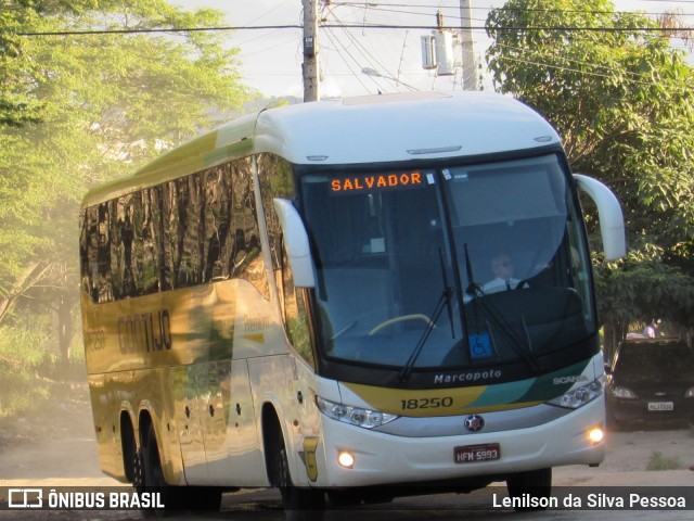 Empresa Gontijo de Transportes 18250 na cidade de Caruaru, Pernambuco, Brasil, por Lenilson da Silva Pessoa. ID da foto: 10157366.