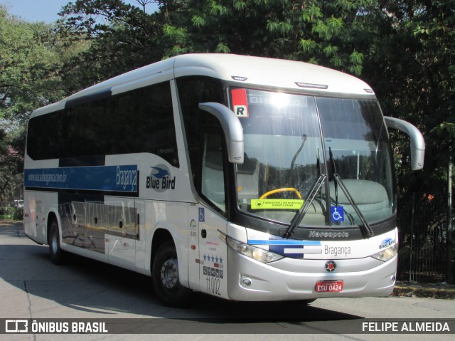 Auto Viação Bragança 11002 na cidade de São Paulo, São Paulo, Brasil, por FELIPE ALMEIDA. Número da foto: #10158470.