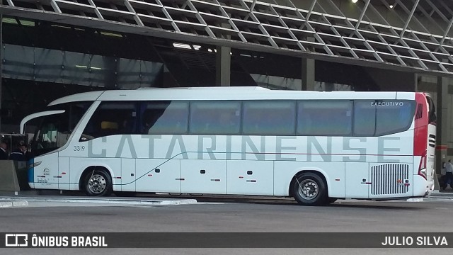 Auto Viação Catarinense 3319 na cidade de Florianópolis, Santa Catarina, Brasil, por JULIO SILVA. ID da foto: 10159642.