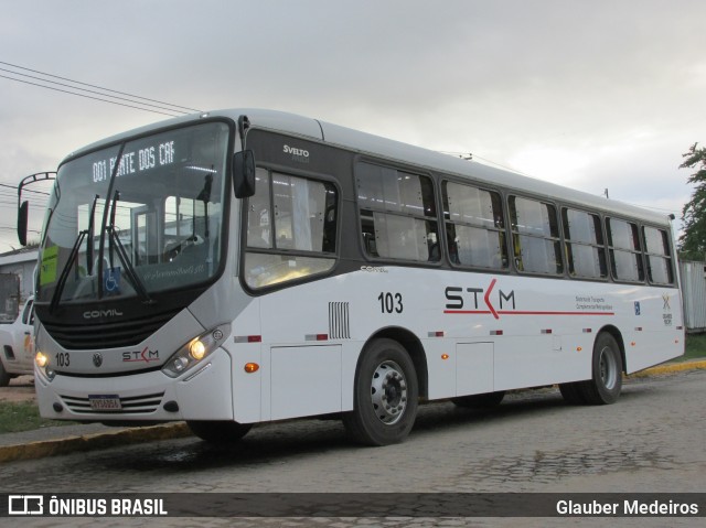 STCM - Sistema de Transporte Complementar Metropolitano 103 na cidade de Cabo de Santo Agostinho, Pernambuco, Brasil, por Glauber Medeiros. ID da foto: 10160594.