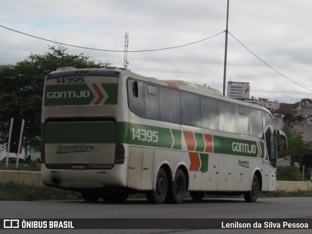 Empresa Gontijo de Transportes 14395 na cidade de Caruaru, Pernambuco, Brasil, por Lenilson da Silva Pessoa. Número da foto: #10160005.