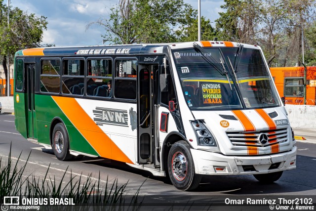 AVM - Autobuses del Valle de México 1021 na cidade de Gustavo A. Madero, Ciudad de México, México, por Omar Ramírez Thor2102. ID da foto: 10162070.