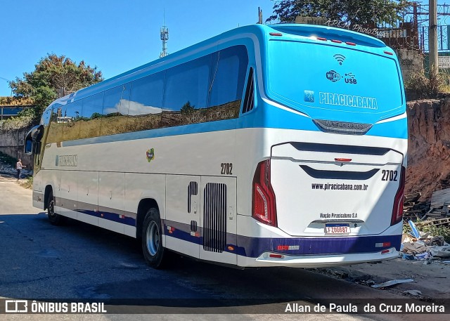Viação Piracicabana 2702 na cidade de Belo Horizonte, Minas Gerais, Brasil, por Allan de Paula  da Cruz Moreira. Número da foto: #10159652.