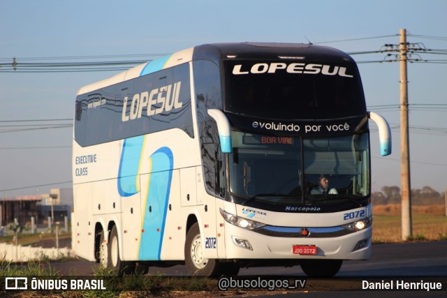 LopeSul Transportes - Lopes e Oliveira Transportes e Turismo - Lopes Sul 2072 na cidade de Rio Verde, Goiás, Brasil, por Daniel Henrique. Número da foto: #10163760.