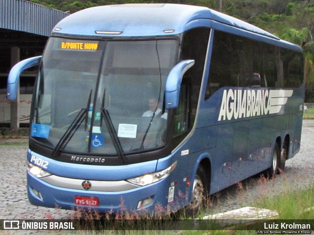 Viação Águia Branca 14012 na cidade de Juiz de Fora, Minas Gerais, Brasil, por Luiz Krolman. Número da foto: #10165134.