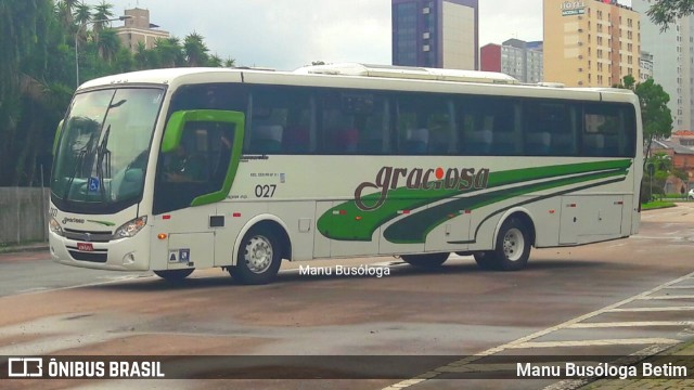 Viação Graciosa 027 na cidade de Curitiba, Paraná, Brasil, por Manu Busóloga Betim. Número da foto: #10163055.