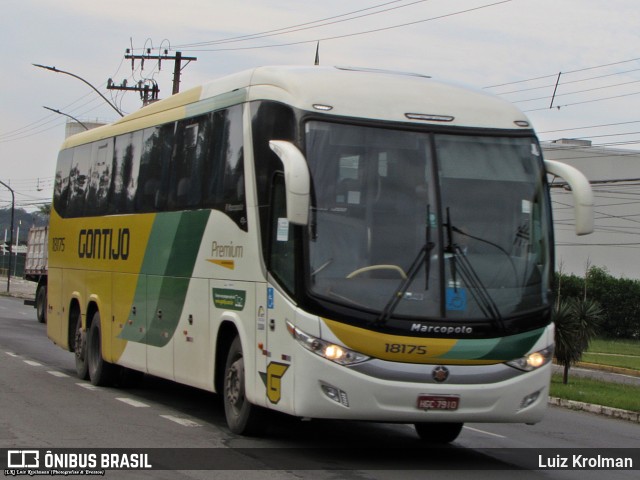 Empresa Gontijo de Transportes 18175 na cidade de Juiz de Fora, Minas Gerais, Brasil, por Luiz Krolman. ID da foto: 10164816.