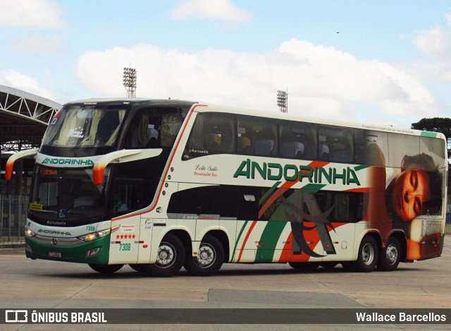 Empresa de Transportes Andorinha 7308 na cidade de Curitiba, Paraná, Brasil, por Wallace Barcellos. ID da foto: 10164357.