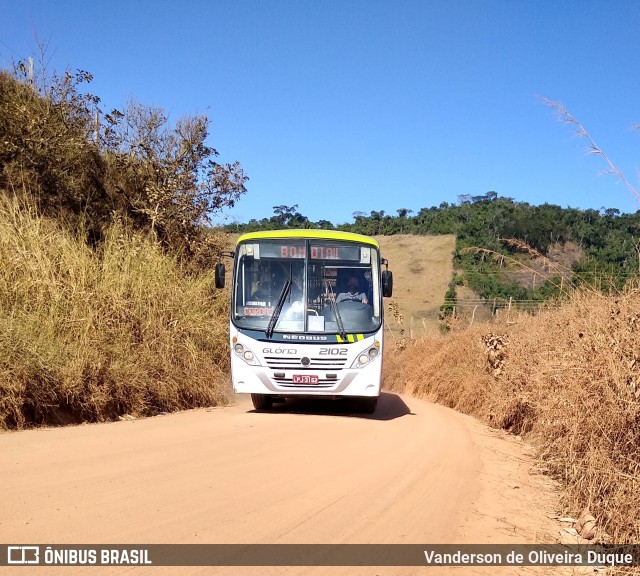 Expresso Glória 2102 na cidade de Valença, Rio de Janeiro, Brasil, por Vanderson de Oliveira Duque. Número da foto: #10162942.