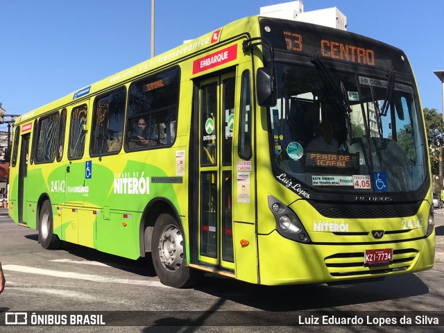 Viação Fortaleza 2.4.142 na cidade de Niterói, Rio de Janeiro, Brasil, por Luiz Eduardo Lopes da Silva. Número da foto: #10163280.