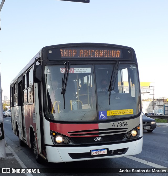 Pêssego Transportes 4 7354 na cidade de São Paulo, São Paulo, Brasil, por Andre Santos de Moraes. ID da foto: 10164530.