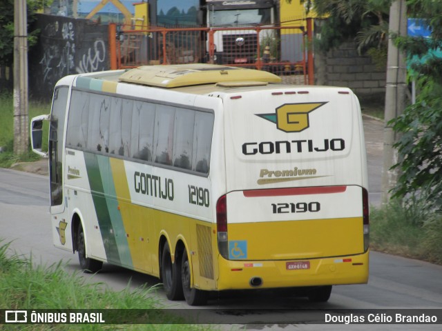 Empresa Gontijo de Transportes 12190 na cidade de Belo Horizonte, Minas Gerais, Brasil, por Douglas Célio Brandao. ID da foto: 10238369.