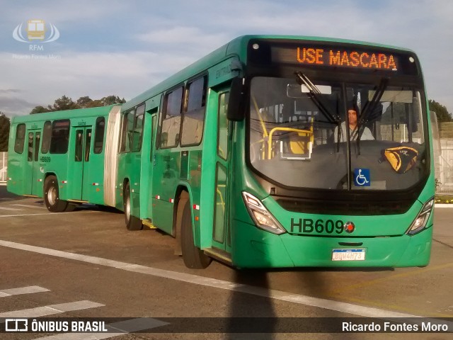 Auto Viação Redentor HB609 na cidade de Curitiba, Paraná, Brasil, por Ricardo Fontes Moro. ID da foto: 10237164.