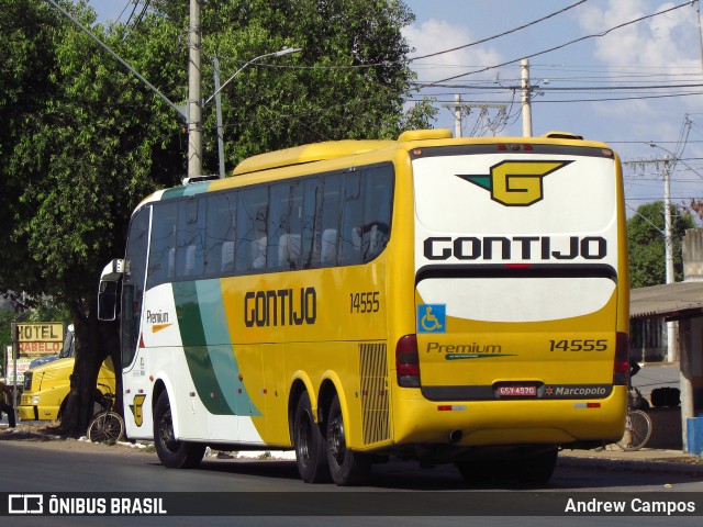 Empresa Gontijo de Transportes 14555 na cidade de Pirapora, Minas Gerais, Brasil, por Andrew Campos. ID da foto: 10238892.