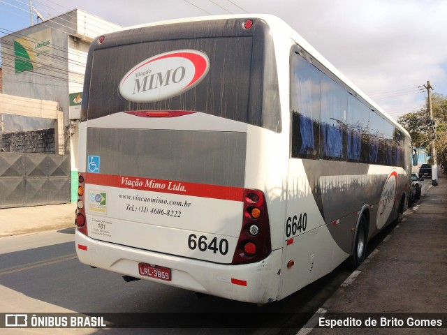 Viação Mimo 6640 na cidade de Franco da Rocha, São Paulo, Brasil, por Espedito de Brito Gomes. Número da foto: #10237621.