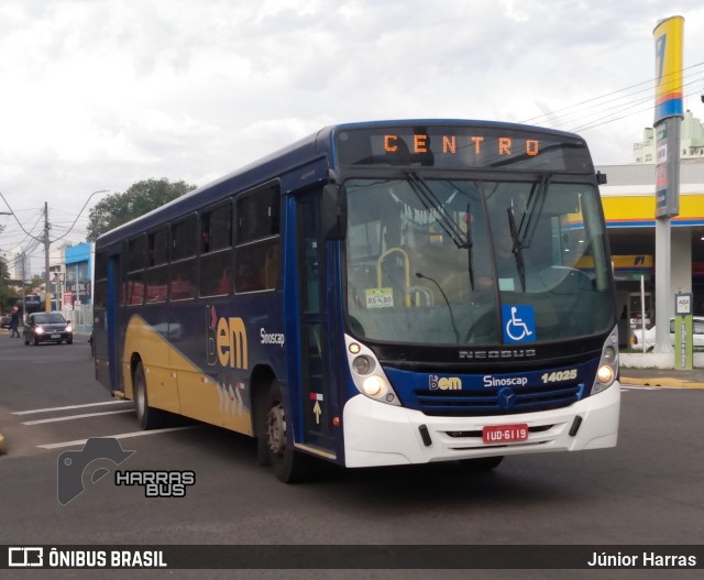 Viação Sinoscap 14025 na cidade de São Leopoldo, Rio Grande do Sul, Brasil, por Júnior Harras. ID da foto: 10238543.