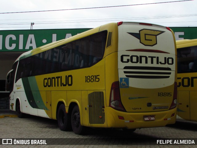 Empresa Gontijo de Transportes 18815 na cidade de Teixeira de Freitas, Bahia, Brasil, por FELIPE ALMEIDA. ID da foto: 10238704.