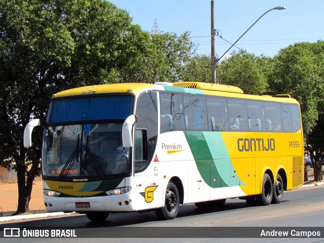 Empresa Gontijo de Transportes 14555 na cidade de Pirapora, Minas Gerais, Brasil, por Andrew Campos. ID da foto: 10238894.