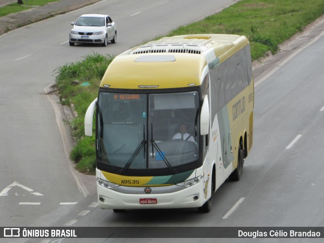 Empresa Gontijo de Transportes 18535 na cidade de Belo Horizonte, Minas Gerais, Brasil, por Douglas Célio Brandao. ID da foto: 10238446.