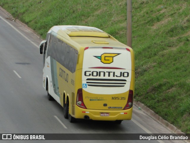 Empresa Gontijo de Transportes 18535 na cidade de Belo Horizonte, Minas Gerais, Brasil, por Douglas Célio Brandao. ID da foto: 10238646.