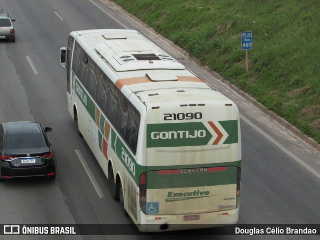 Empresa Gontijo de Transportes 21090 na cidade de Belo Horizonte, Minas Gerais, Brasil, por Douglas Célio Brandao. ID da foto: 10238439.