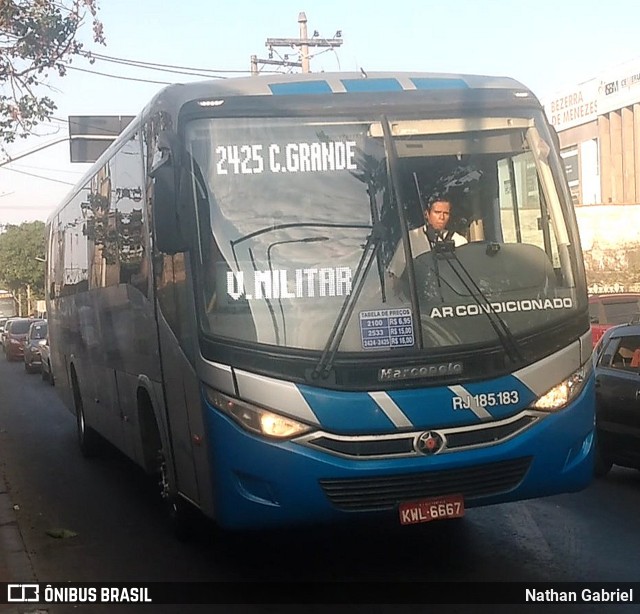 Viação Mauá RJ 185.183 na cidade de Rio de Janeiro, Rio de Janeiro, Brasil, por Nathan Gabriel. Número da foto: #10264599.