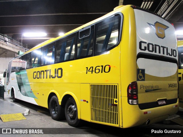 Empresa Gontijo de Transportes 14610 na cidade de São Paulo, São Paulo, Brasil, por Paulo Gustavo. ID da foto: 10264821.