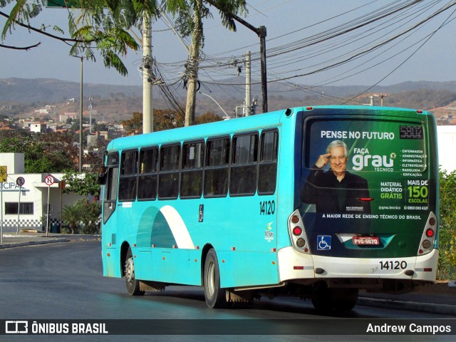 Solaris Transportes 14120 na cidade de Montes Claros, Minas Gerais, Brasil, por Andrew Campos. Número da foto: #10266533.