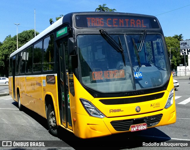 Real Auto Ônibus A41466 na cidade de Rio de Janeiro, Rio de Janeiro, Brasil, por Rodolfo Albuquerque. Número da foto: #10265706.