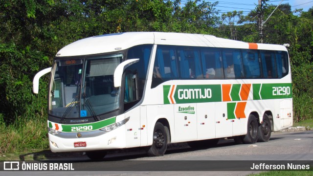 Empresa Gontijo de Transportes 21290 na cidade de Recife, Pernambuco, Brasil, por Jefferson Nunes. ID da foto: 10264341.