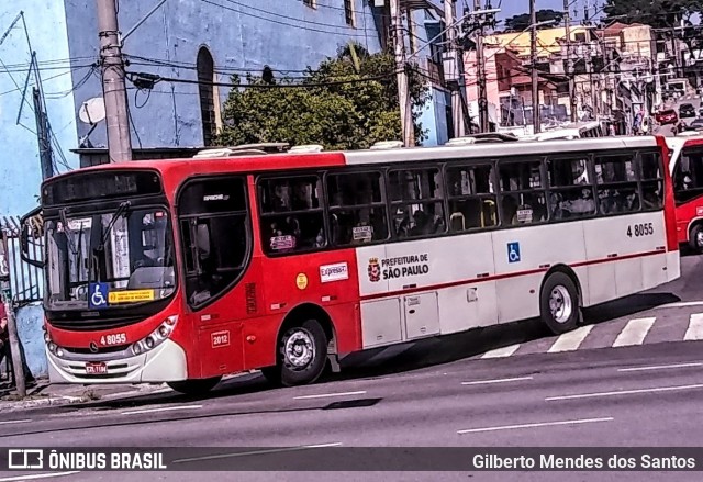 Express Transportes Urbanos Ltda 4 8055 na cidade de São Paulo, São Paulo, Brasil, por Gilberto Mendes dos Santos. Número da foto: #10264351.